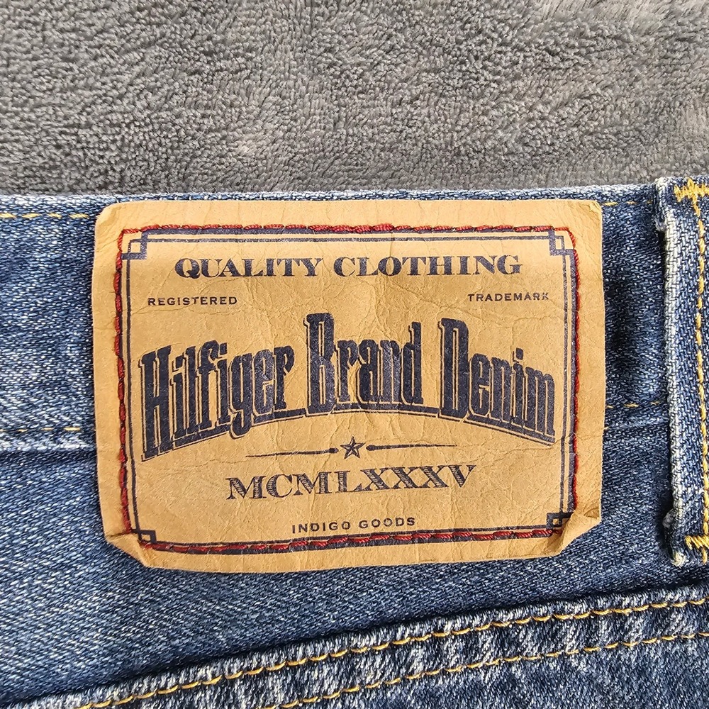 Hilfiger Brand Denim Freedom Relaxed Fit Men's Jeans 35x30 Blue Cotton - Picture 5 of 8